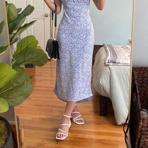 SOLD Square Toe Block Heel Strappy Sandals